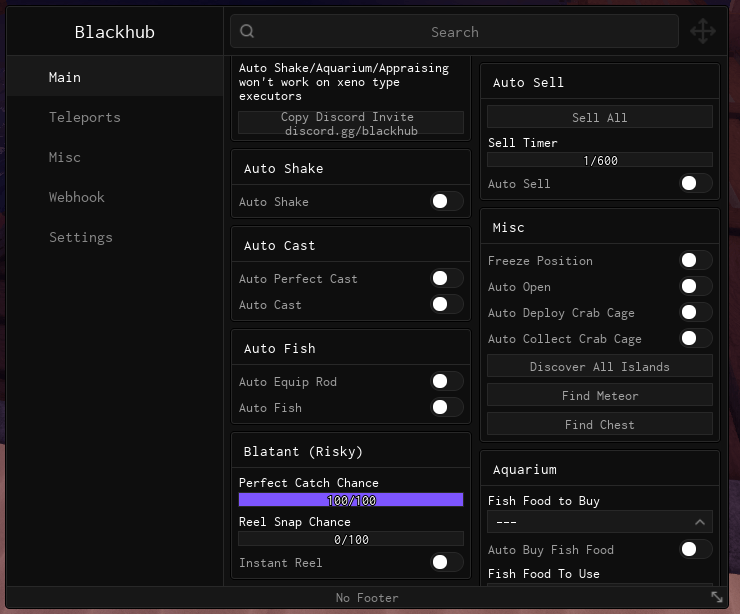 Blackhub Fisch script, instant reel working good