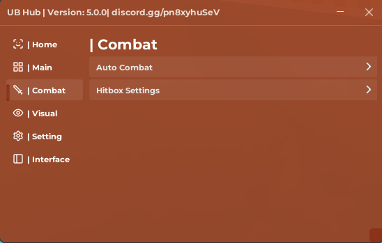 UB Hub Script, Kill aura, Hitbox Expander.