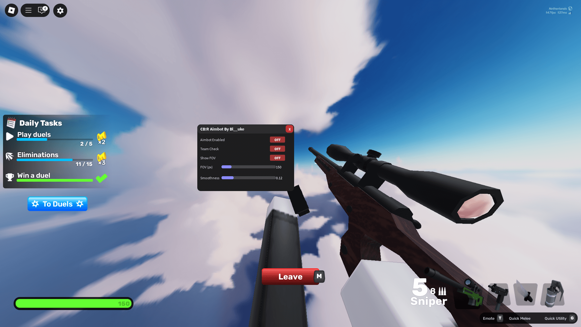 CBR Script | Aimbot, Team Check, Works in all games