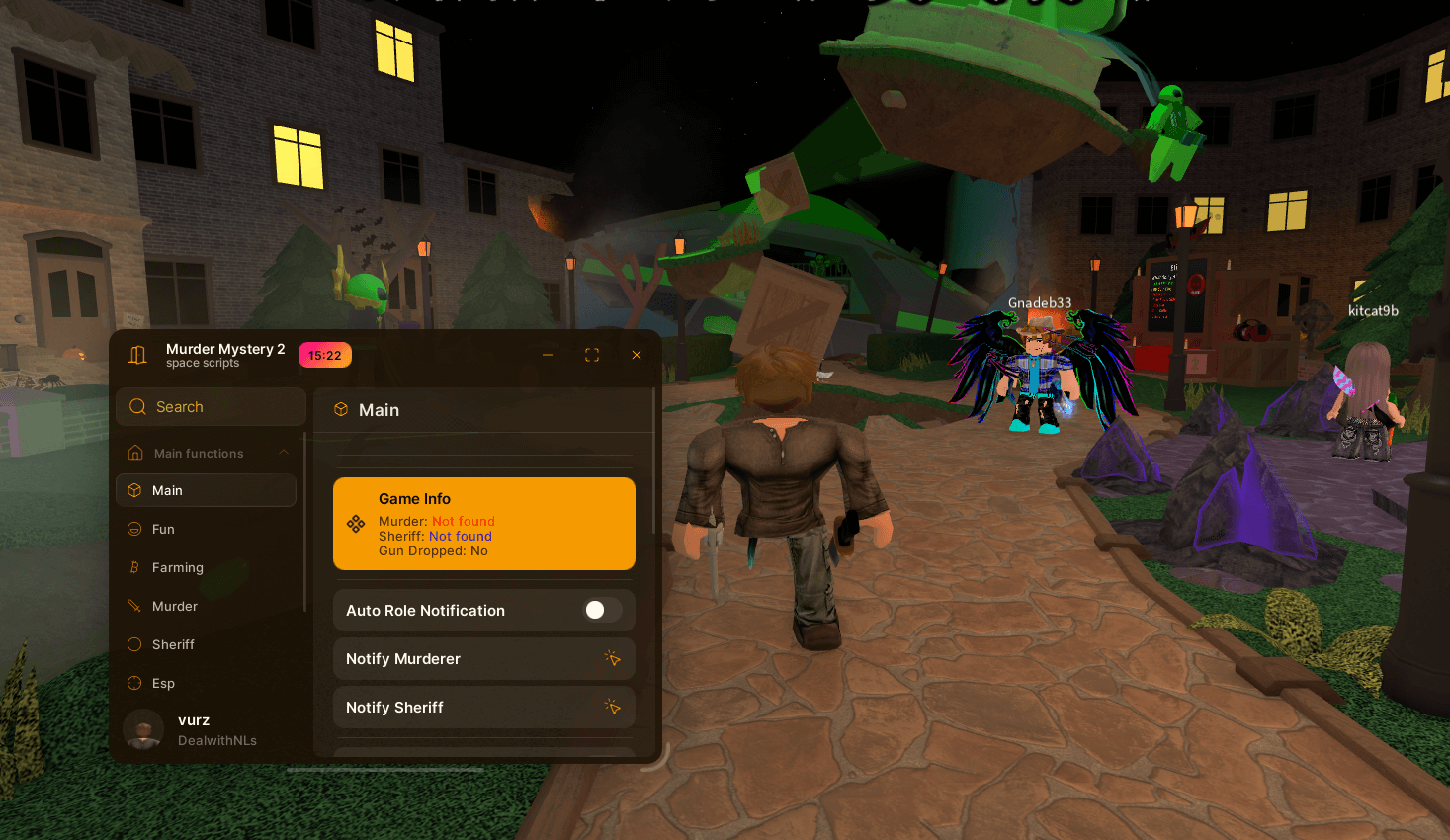 Murder Mystery GUI by space scripts