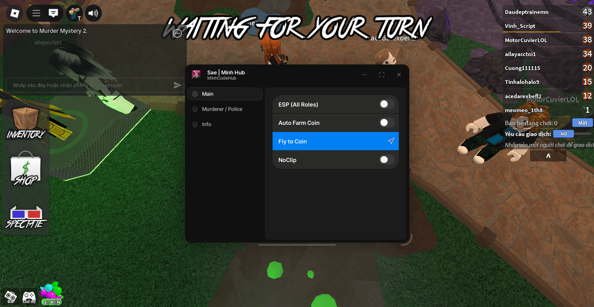 Sae | Minh Hub mm2 script