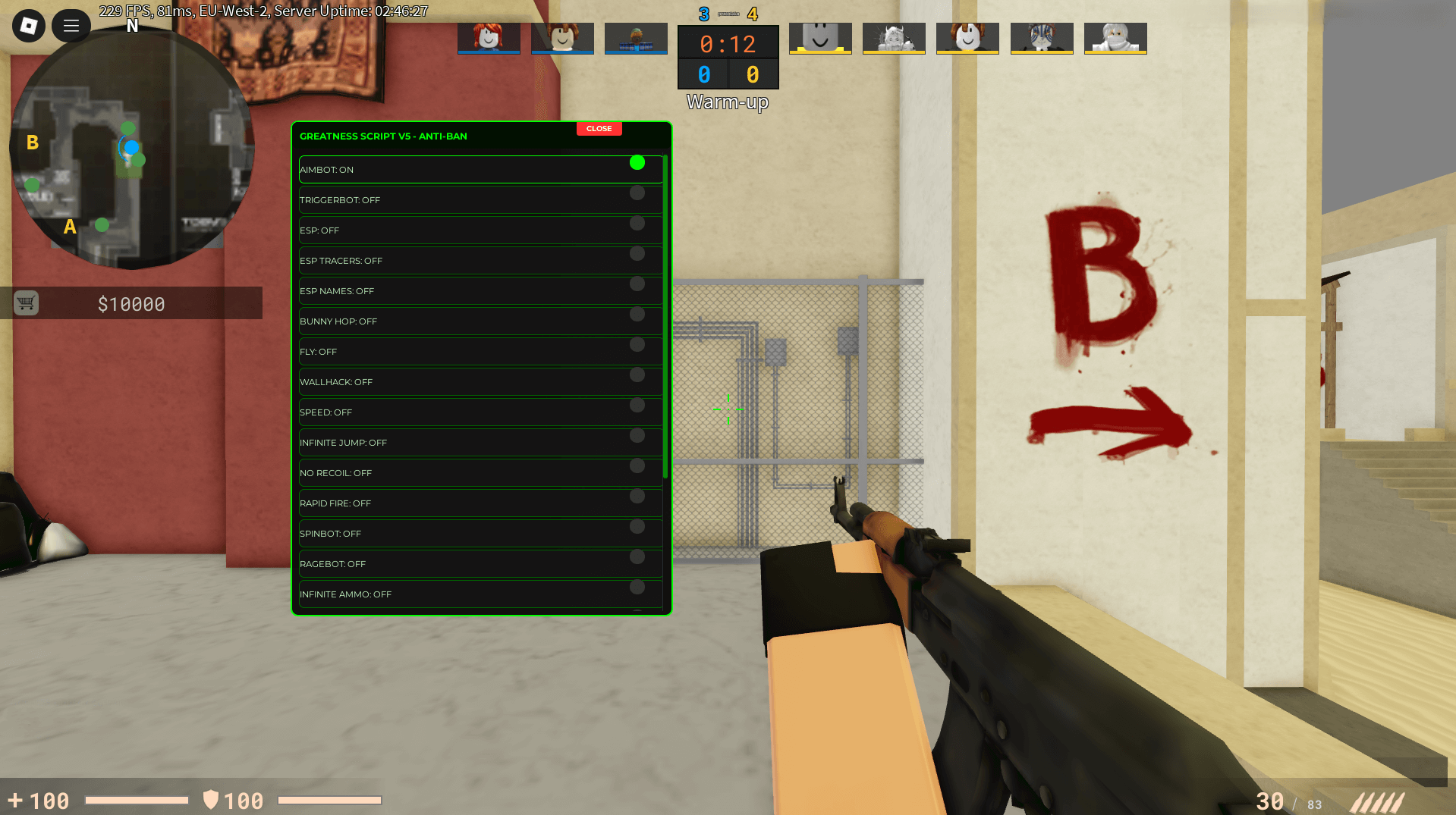 Counter Blox Justice | Greatness Script v5