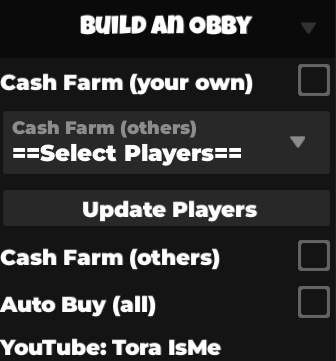 Build An obby script cash farm your own