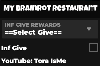 My BRainrot Restaurant Script Select Give