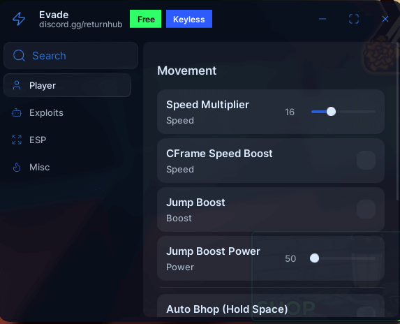 Evade Script by return hub | Auto revive