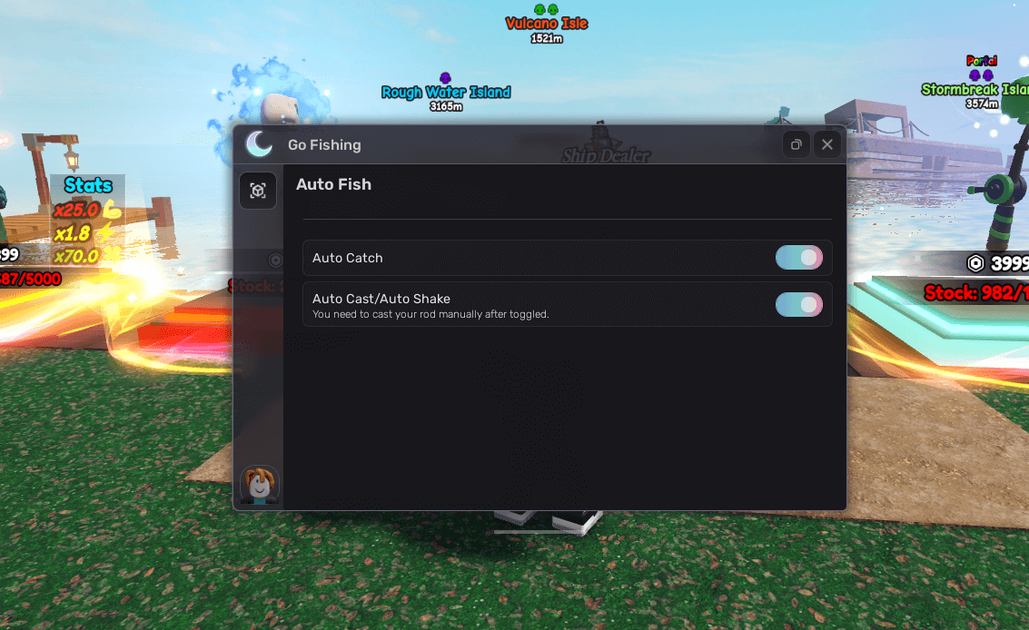 Go Fishing Script | Auto catch, Auto cast, Auto shake