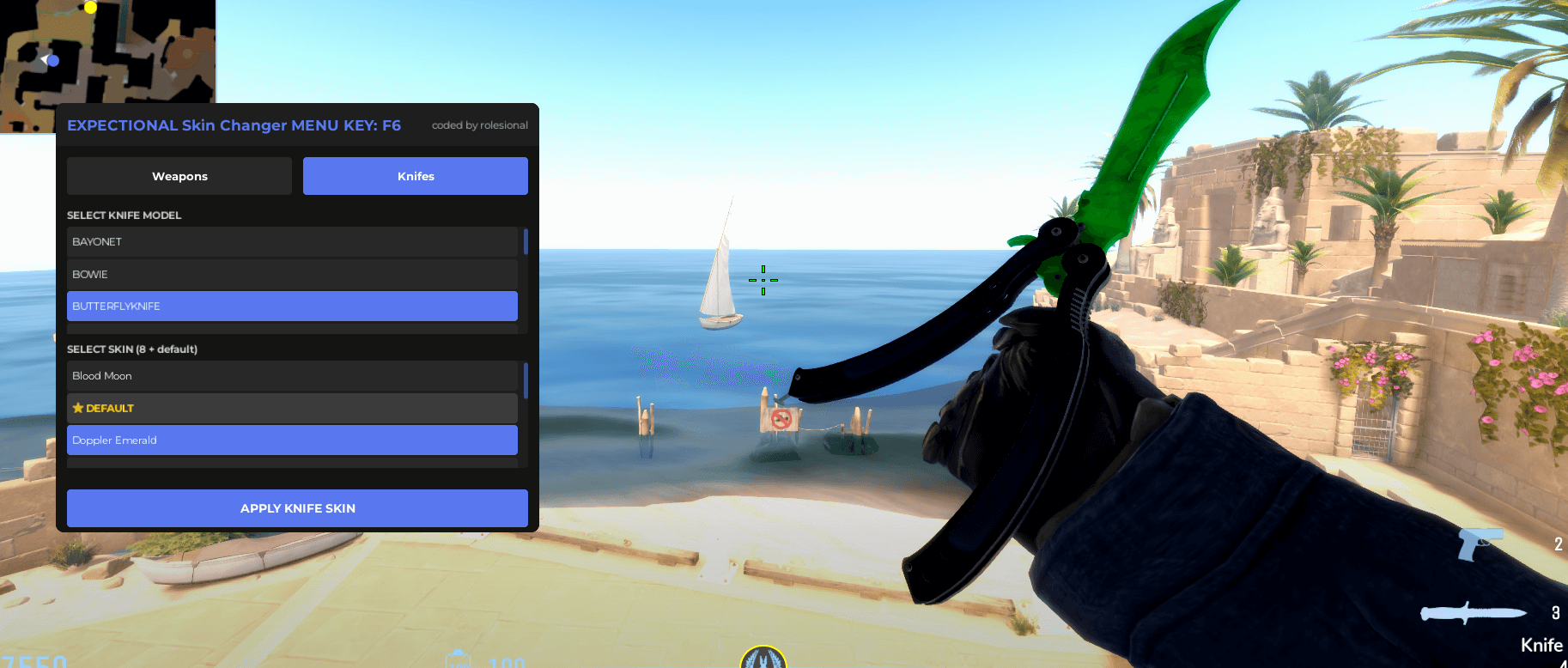 Exceptional Skin changer Script Undetected
