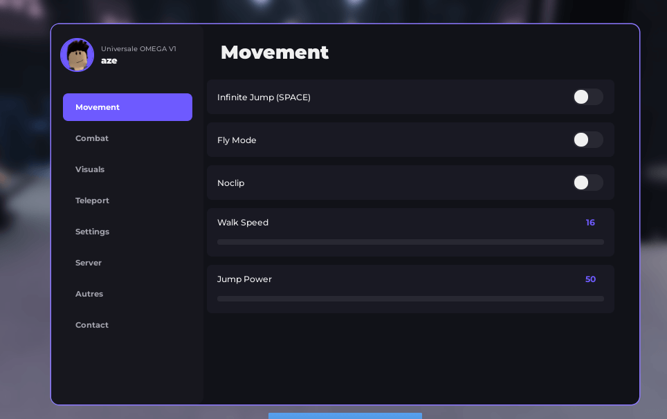 Universale Omega v1 Script
