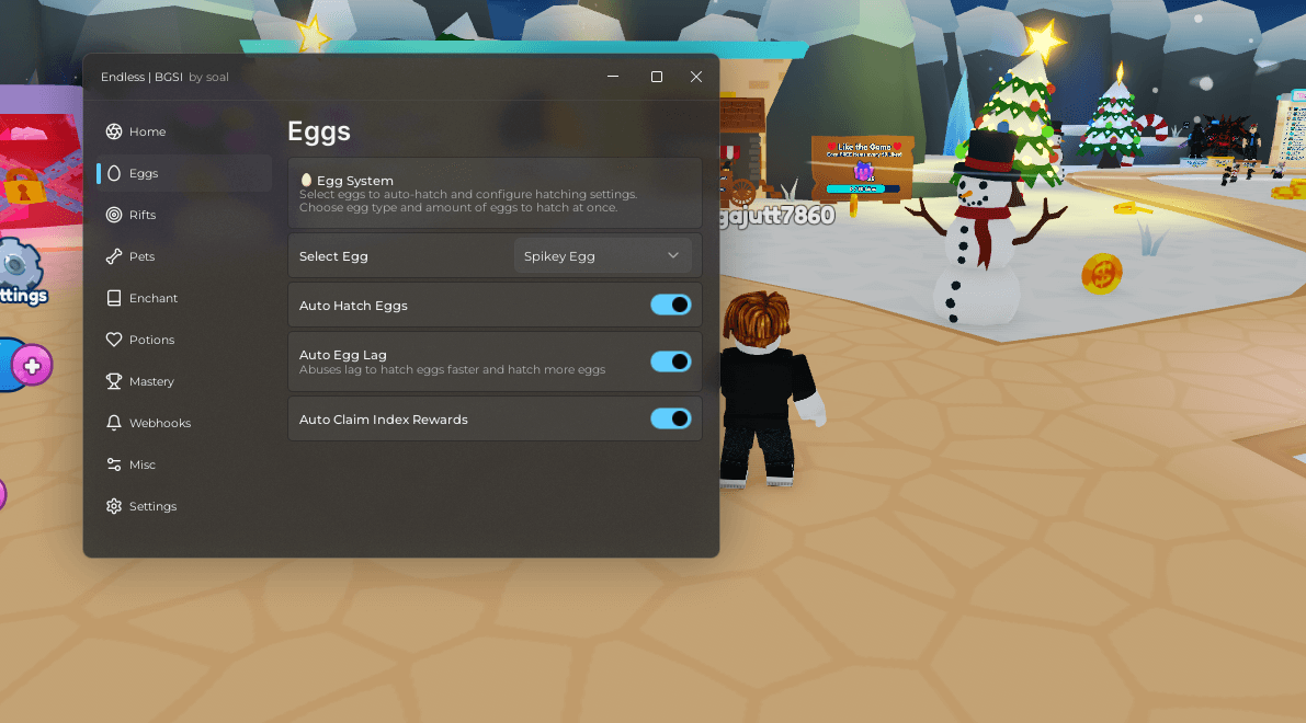 Endless BGSI Hub Script | Auto Blow Bubbles, Eggs, Pets
