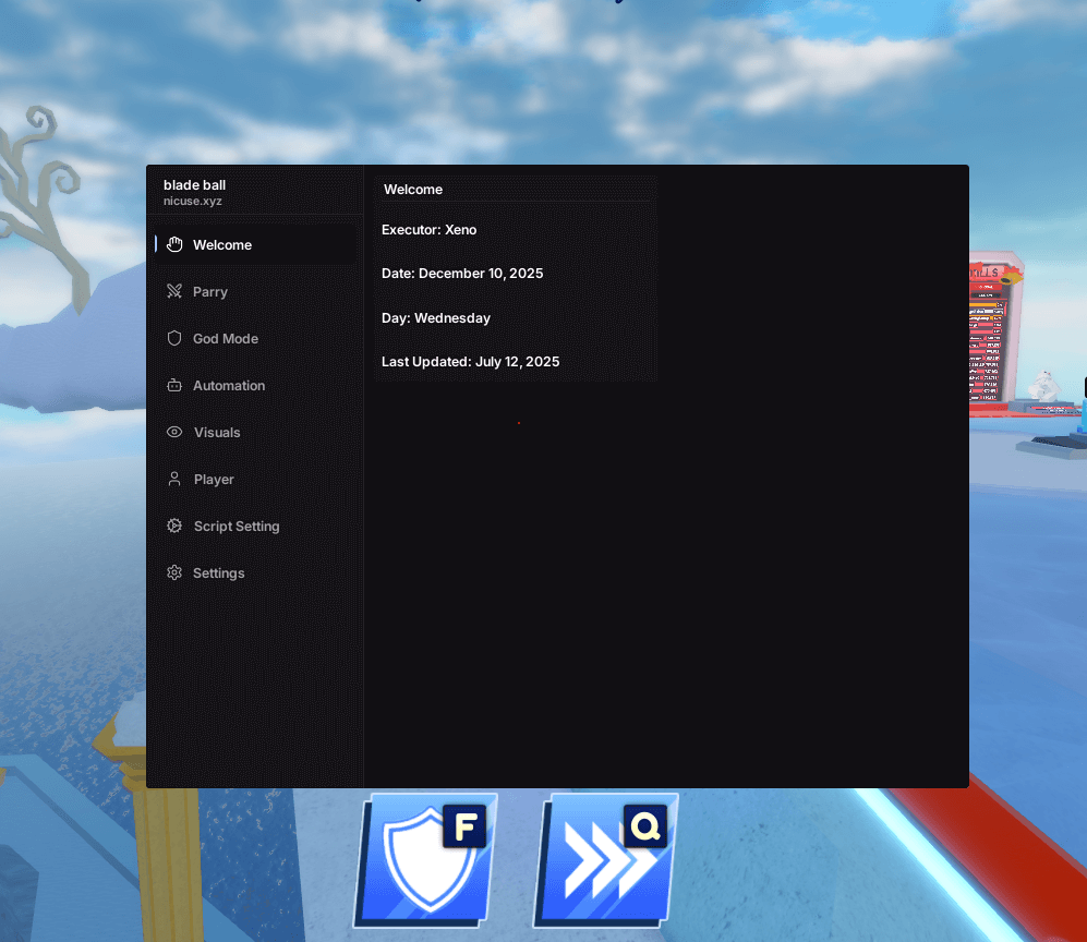 Blade Ball - MOD Menu (Need Key)