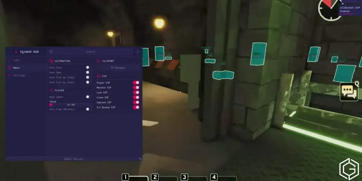 find items instantly, and progress through Deadly Delivery with smooth auto farming.