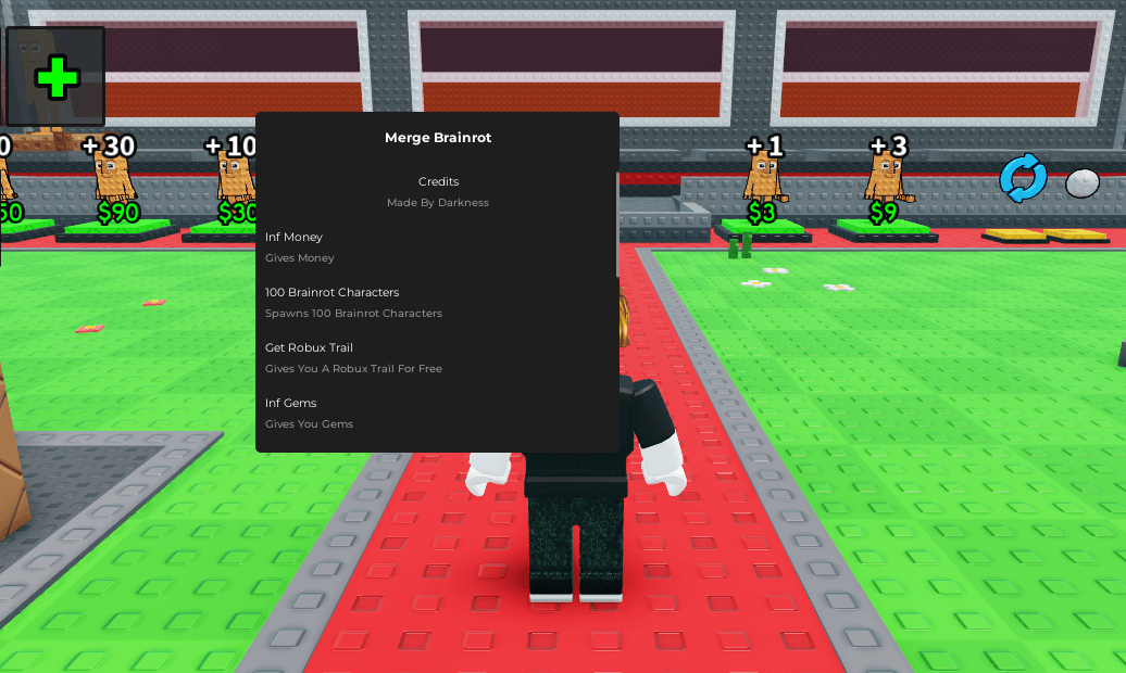 Merge Brainrot Hub Script | Gives Money, Inf Money, Inf Gems