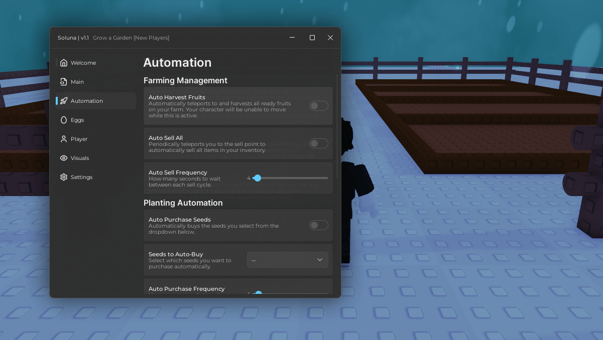 Soluna Hub GAG Script | Automation, Farming Management, Auto Harvest Fruits