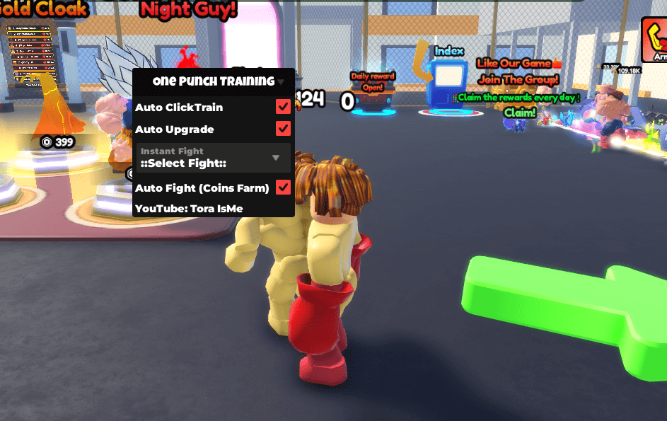 One Punch Training Script | Auto Click Train, Auto Upgrade, Instant Fight