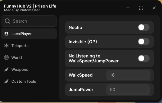 Funny Hub Keyless prison life script (After 2025 Update)