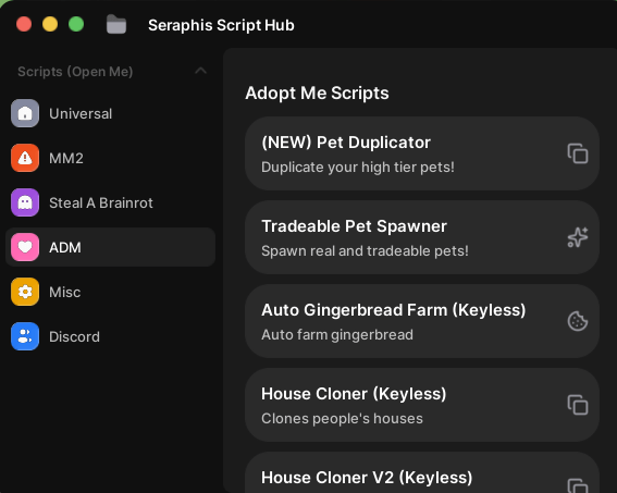 Free Adopt Me Pet Duplicator Script Hub