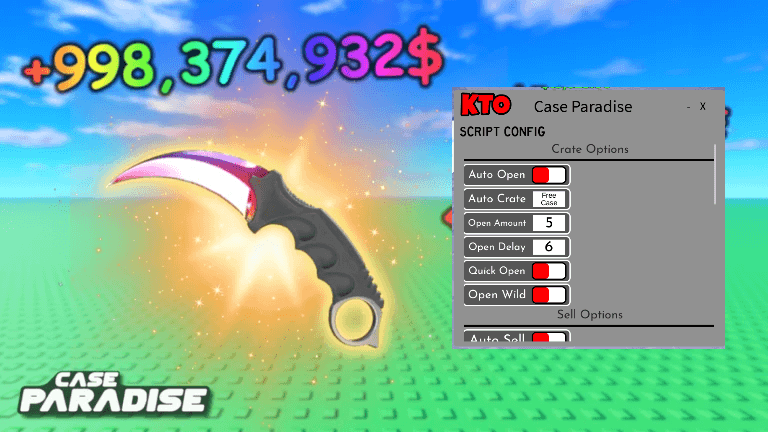 Case Paradise Script - AUTO OPEN, AUTO QUEST, AUTO SELL, AUTO BATTLE