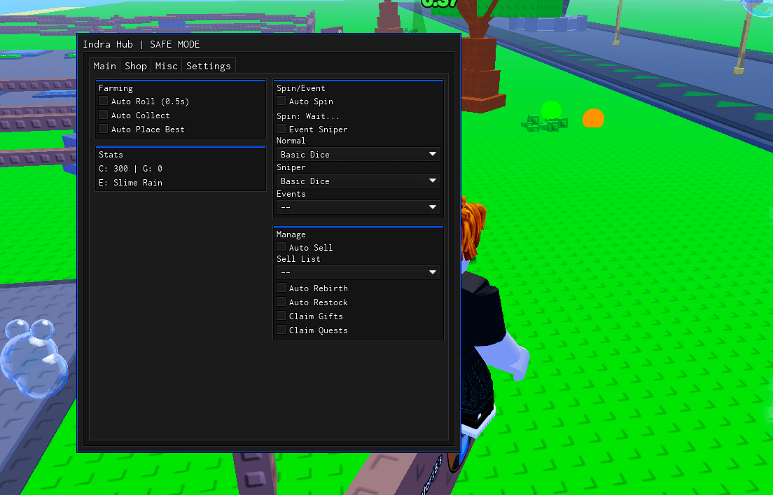 Indra Hub Auto Spin script for Spin a Baddie