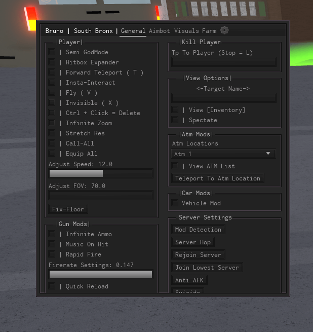 South Bronx Script - Aimbot, Godmode