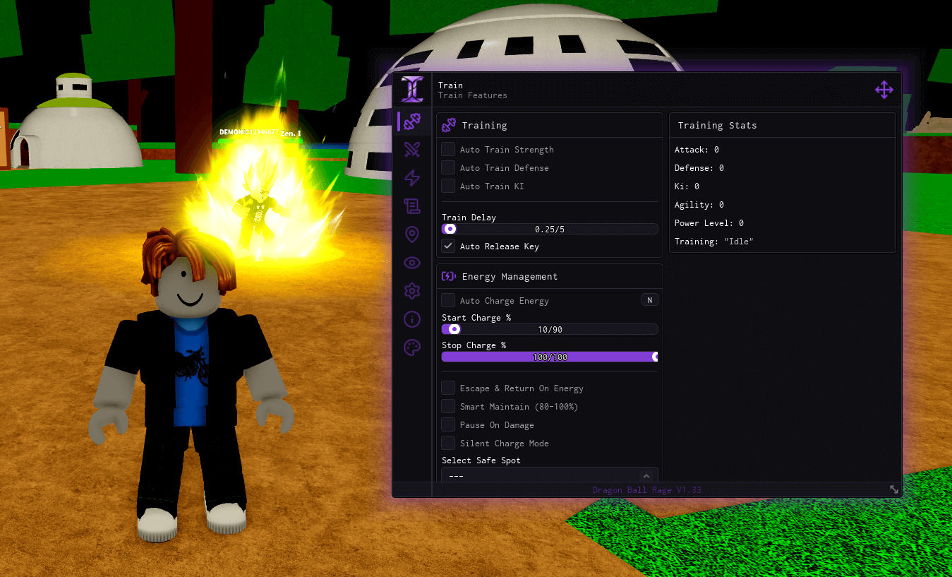 Dragon Ball Rage Script by Imp Hub - Auto Train