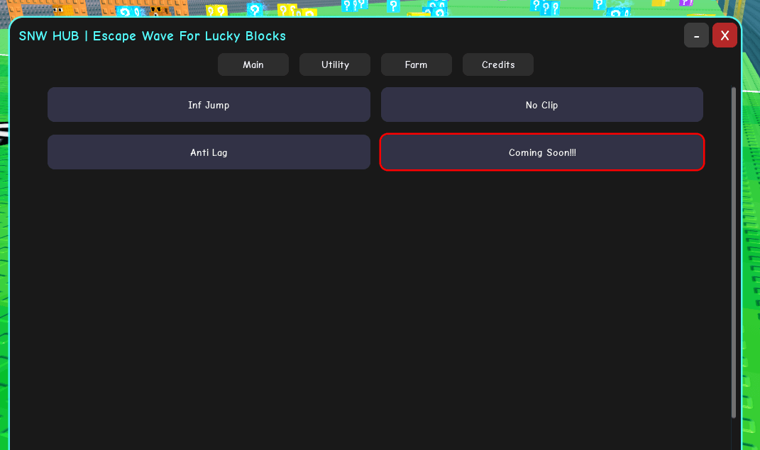 SNW Hub Escape Tsunami For Lucky Blocks Script Keyless