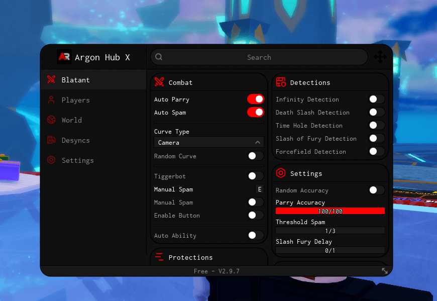 NEW! Blade Ball Argon Hub X Auto Parry (KEYLESS)