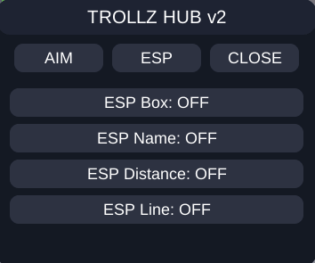 Trollz Hub script for Flick - No key, ESP Box
