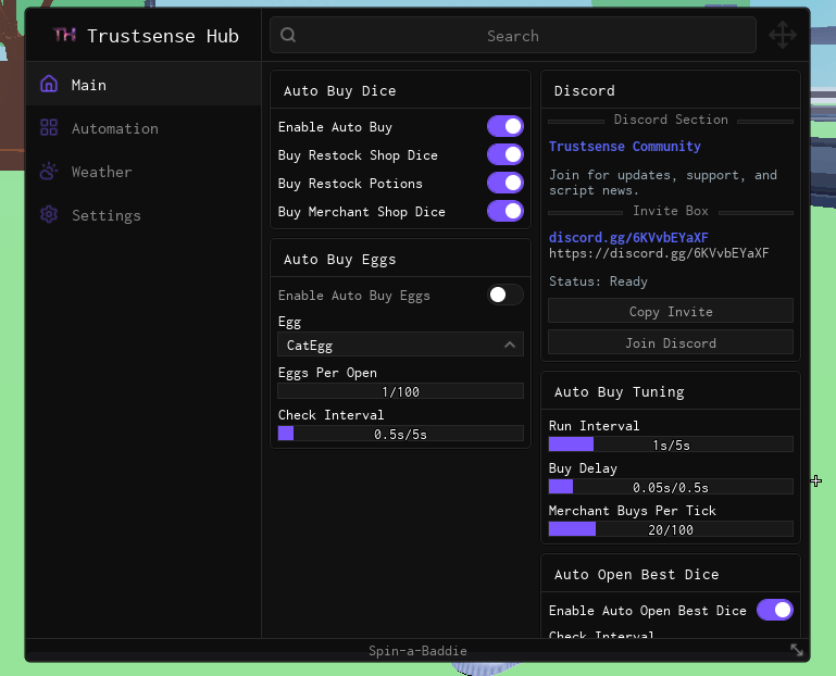Trustsense Hub Spin a Baddie Script Keyless