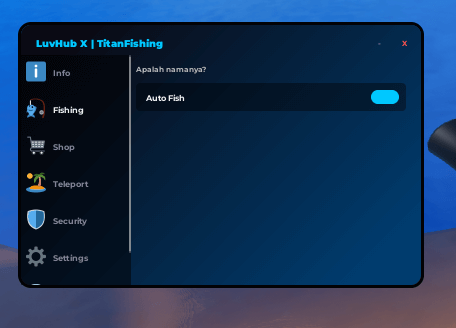 LuvHub X Titan Fishing Script Keyless - Auto Fishing Working
