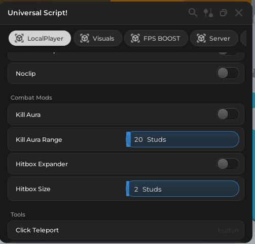 Universal Script keyless