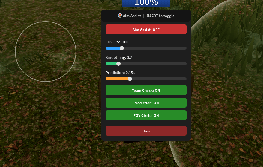 Aim assist script keyless universal