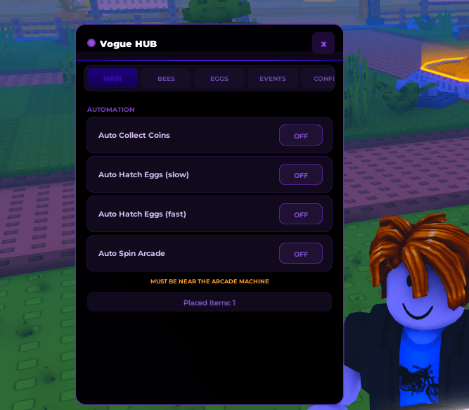 Bee Garden Script by Vogue Hub - Auto Buy Bees