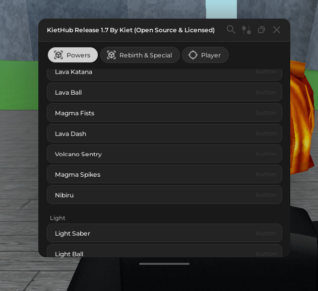 Elemental Powers Tycoon Script Keyless by Kiet Hub
