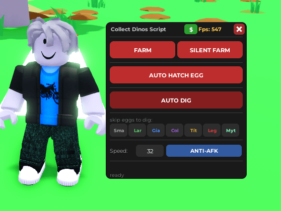 Collect Dinos Script Keyless - Auto Hatch Egg