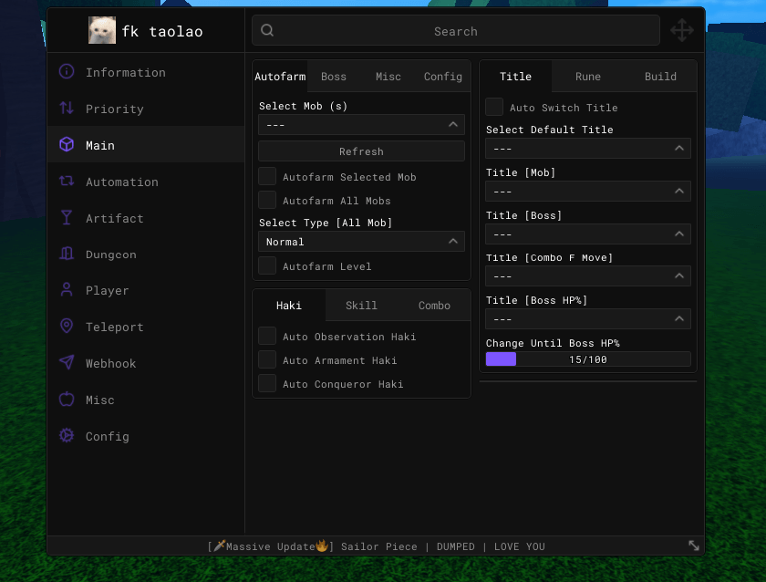Sailor Piece Auto Farm Script Keyless (OP)