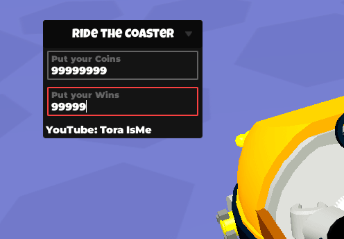 Ride the Coaster Script keyless - Inf Wins, inf Coins