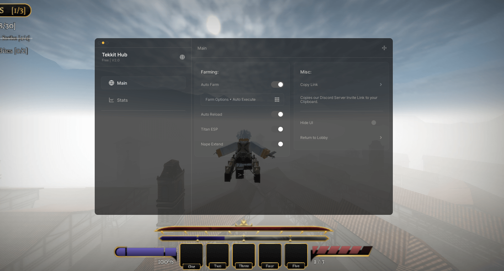 Attack on Titan Revolution,Auto Farm, Safe Farm