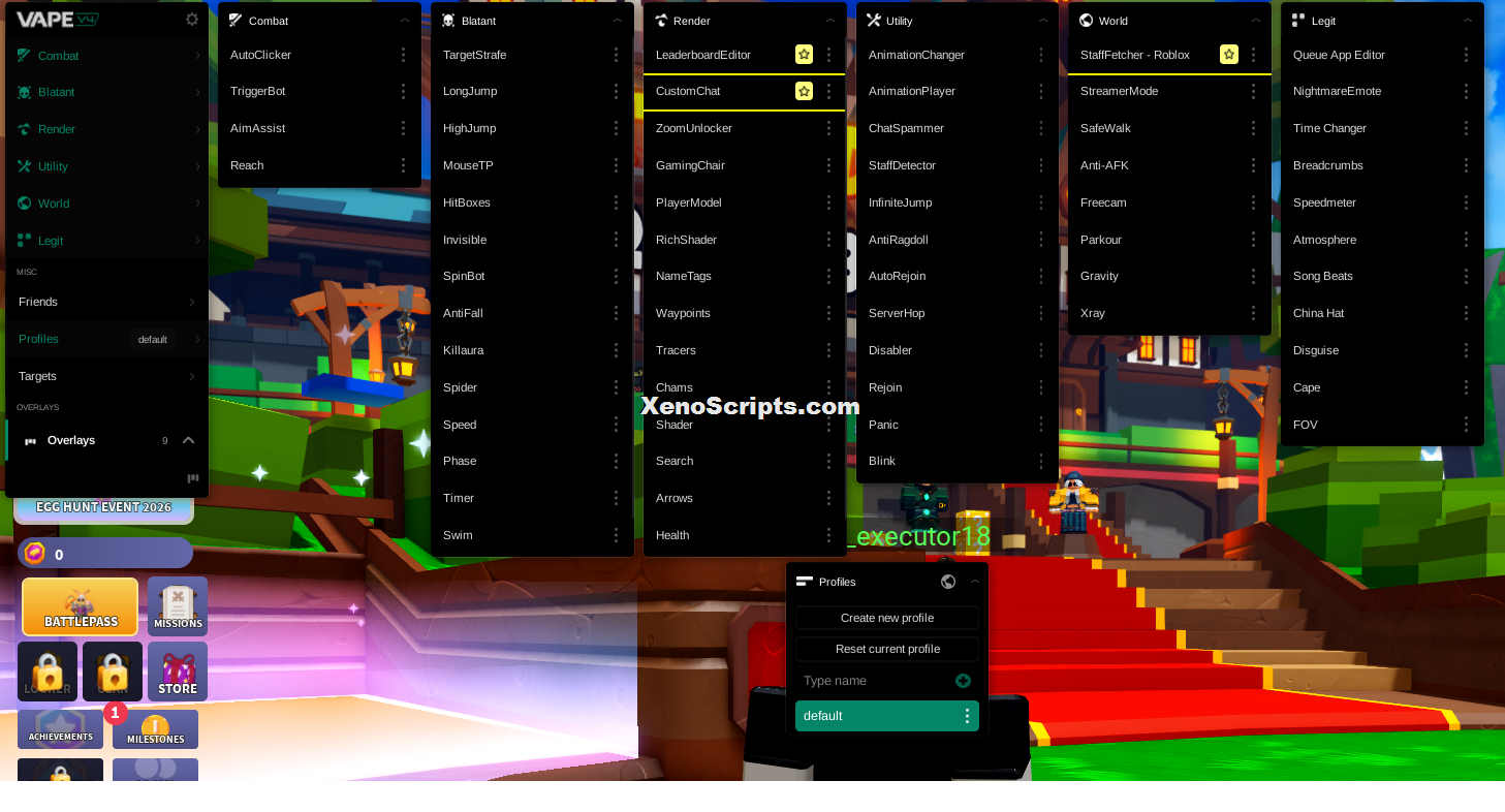 Roblox bedwars script (voidware) - Auto clicker, Triggerbot, AimAssist