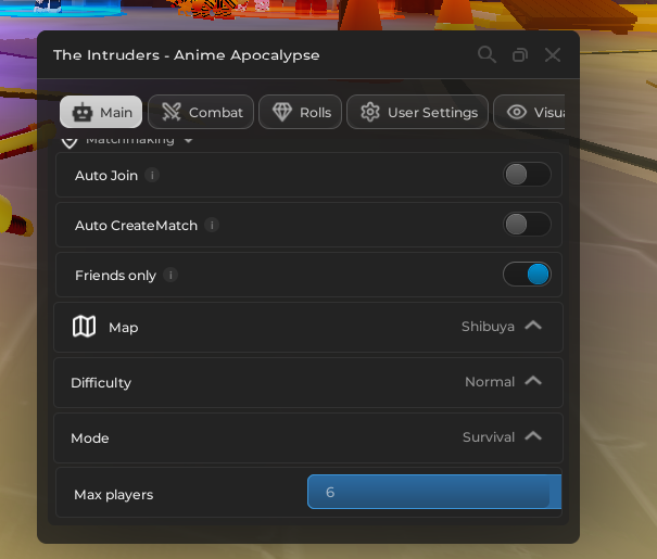 Anime Apocalypse Script - Auto join, Auto M1, Rolls