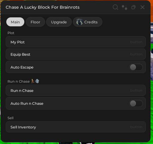 Chase a Lucky Block for Brainrots Script Keyless