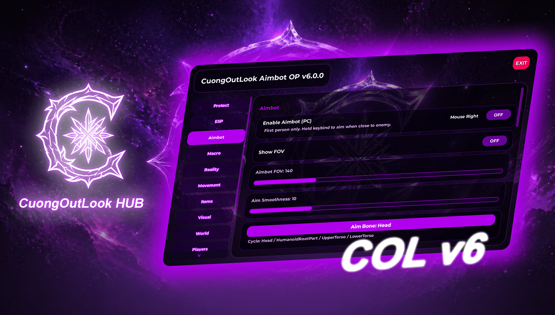 CuongOutLook Aimbot HUB Magic Melee V6
