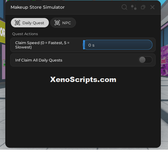 Makeup Store Simulator inf claim script (No Keys)