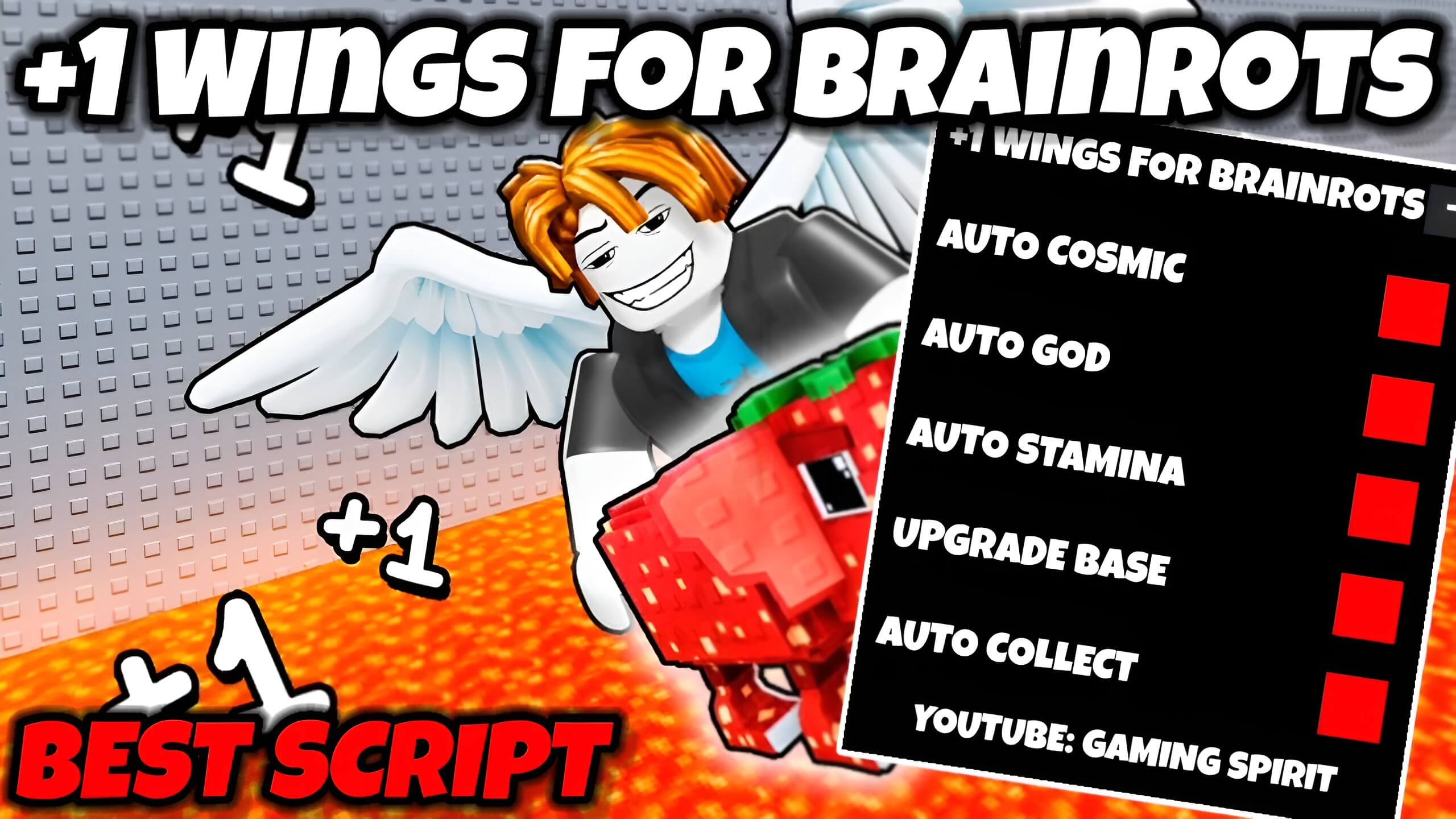 +1 Wings For Brainrots Auto Stamina Script