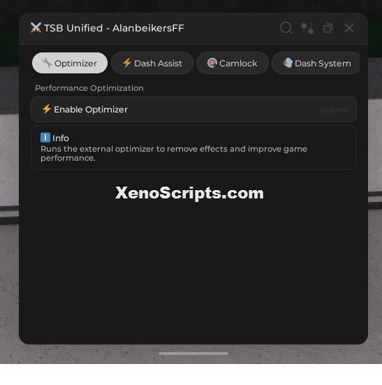 TSB Unified Performance Optimizer + Aimbot