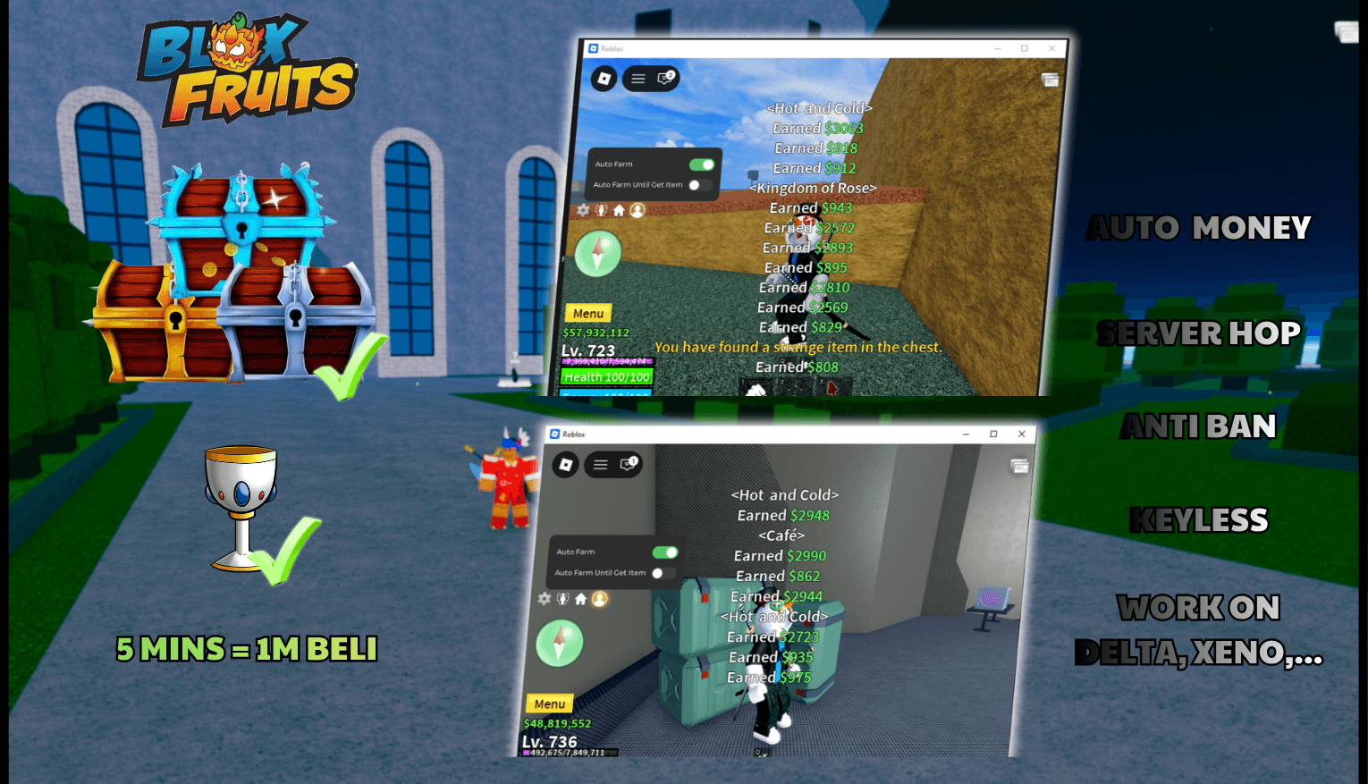 Blox fruit script auto money