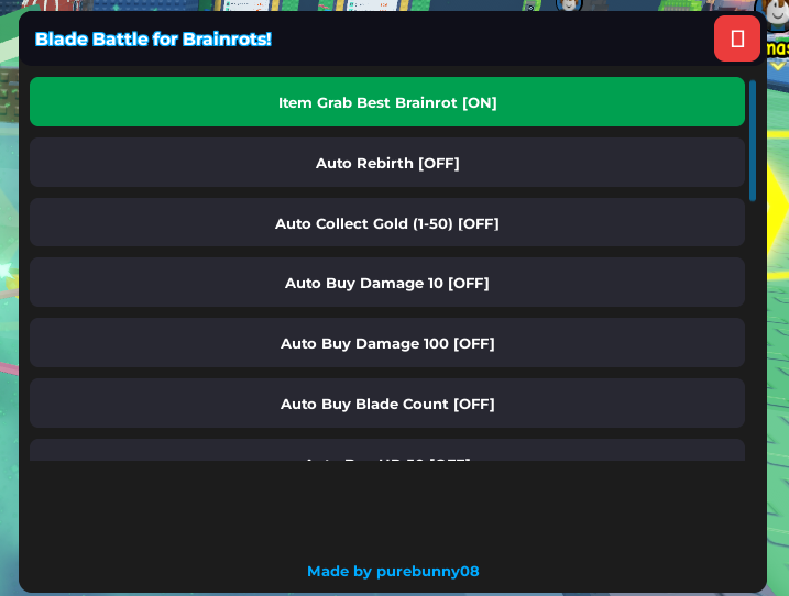 Item Grab Best Brainrot and Auto collect Gold