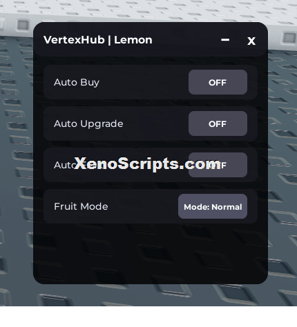 Vertex Hub Sell Lemons Auto buy script keyless