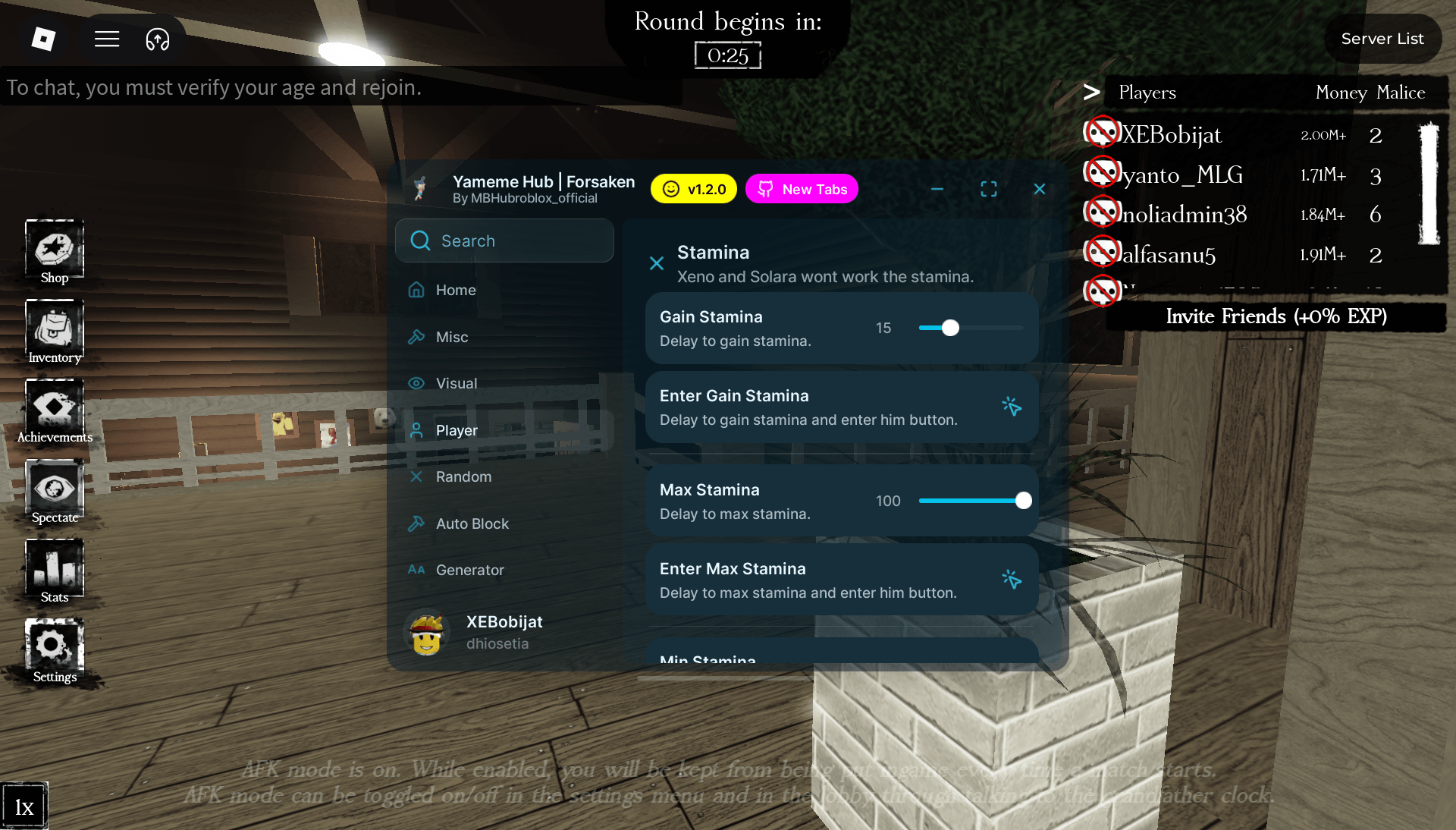 Yameme Hub Forsaken auto farm, auto block/punch, random, auto generator, bring all item, more.
