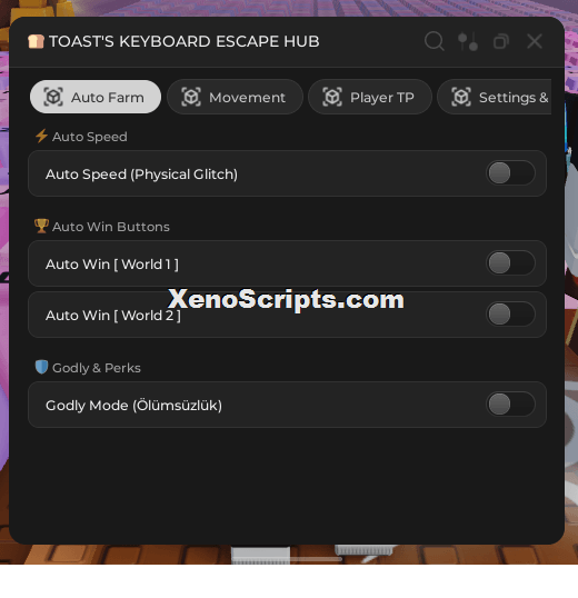 Toast's Keyboard Escape Hub Script Keyless