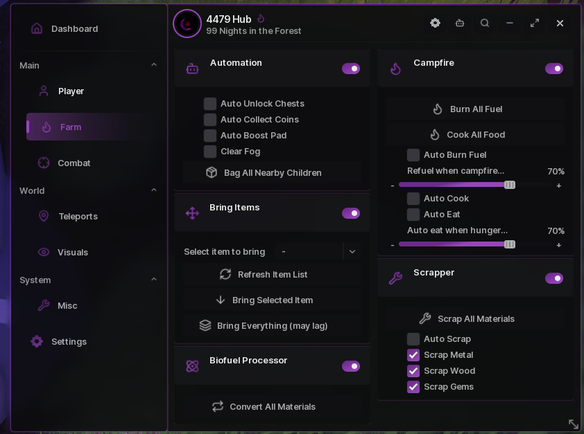 4479 HUB | SURVIVE ALL +9999 NIGHTS EFFORTLESSLY